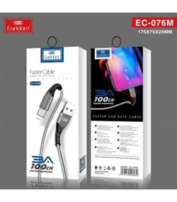 USB кабель Micro USB Earldom EC-076M серебристый - фото 7180