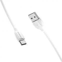 USB кабель Type-C BOROFONE BX19 белый - фото 7778