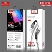 USB кабель iPhone (lightning) Earldom EC-076i серебристый